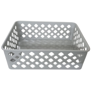 CESTO PLÁST.24X19X6CM CINZA
