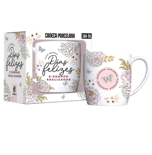 CANECA PORC.300ML URBAN VOCÊ MERECE DIAS FELIZES