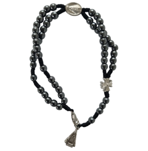 PULSEIRA TERÇO HEMATITA N.S.APARECIDA