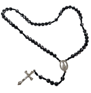 TERÇO MADEIRA 36CM PRETO N.S.APARECIDA