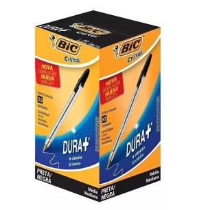 CANETA BIC CRISTAL CLASSICA D+ C/50UN PRETA