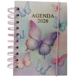 AGENDA ESP.2026 168FLS 11X15CM BORBOLETA/FLOR