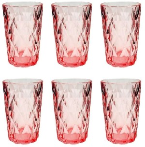 COPO VIDRO 350ML DIAMOND 6UN AMETISTA