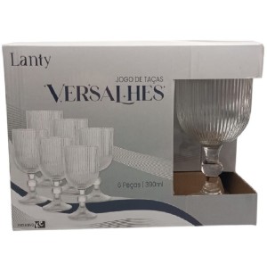 TAÇA VIDRO 390ML 6UN