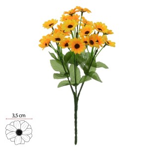FLOR BUQUÊ GIRASSOL X7 28CM