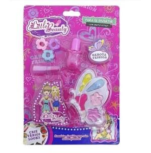 MAQUIAGEM P/ BONECA C/ACESS. 6 CORES BORBOLETA