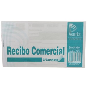 RECIBO COM. C/CANHOTO 50FLS C/20