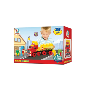 BLOCO MONTAR 25PÇS BABY LAND BOMBEIRINHO