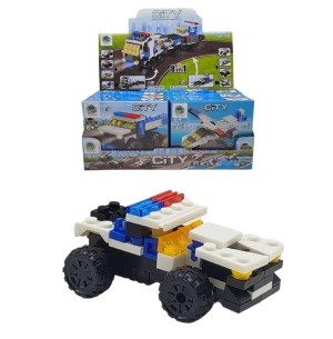 BLOCO MONTAR 2 EM 1 POLÍCIA