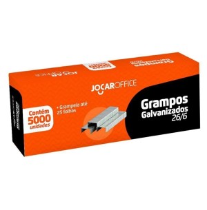 GRAMPO GALVANIZADO 26/6 CX 5000UN