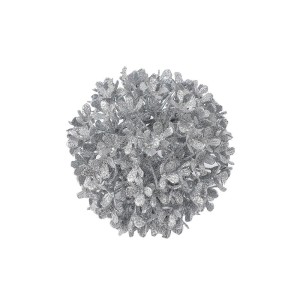 BOLA FLOR GLITTER 12CM PR