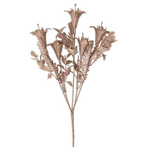 ENFEITE GALHO GLITTER 37CM ROSÉ