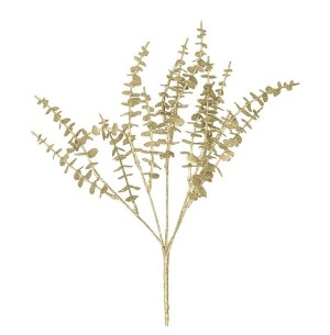 ENFEITE GALHO GLITTER 40CM DOURADO