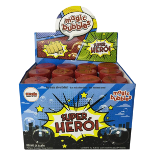 BOLHA SABÃO 56ML 12UN SUPER HERÓI