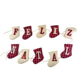 FAIXA FELIZ NATAL 236CM BOTAS