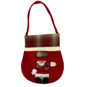 ENFEITE BOLSA FELTRO BONECO 24X27CM