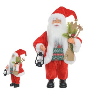 PAPAI NOEL 30CM VM C/ LAMPIÃO ESQUI