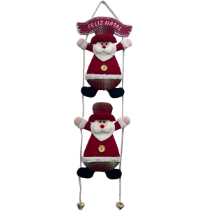  BONECO GUIZO PLACA FELIZ NATAL 38CM