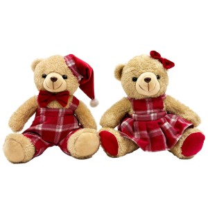 PELÚCIA URSO SENTADO 22CM VESTIDO