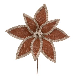 FLOR BICO DE PAPAGAIO 33CM MARRON