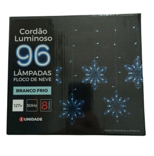  PISCA CASCATA 96 LEDS FT 8F FLOCO DE NEVE BR
