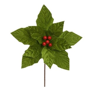 FLOR BICO DE PAPAGAIO VELUDO 25CM VERDE