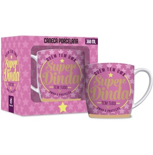 CANECA PORCELANA URBAN 300ML SUPER DINDA