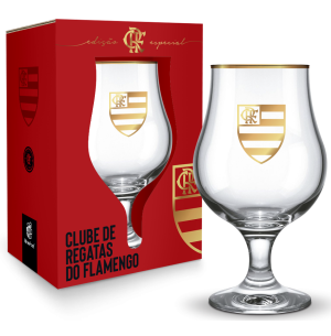 TAÇA VIDRO 400ML DUBLIN OURO FLAMENGO