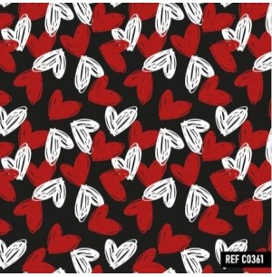 PAPEL COUCHE 50X60 20FLS CORAÇÃO