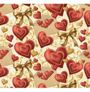 PAPEL COUCHE 50CMX60CM 20FLS CORAÇÃO