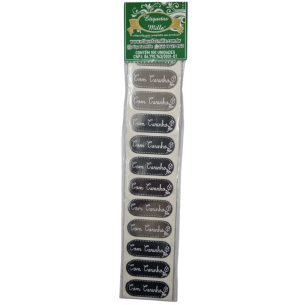 ETIQUETA ADES.100UN COM CARINHO PRATA