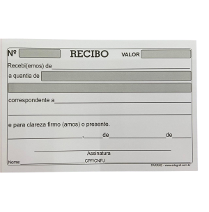 RECIBO COM.S/CANHOTO 50FLS C/20