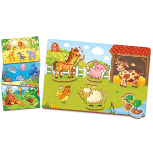 PEDAGÓGICO ENCAIXANDO E APRENDENDO ANIMAIS