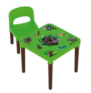 MESA INF.PLÁST.COM CADEIRA DINOSSAURO