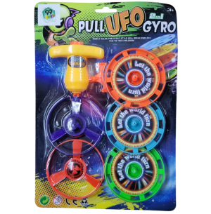 PIÃO ATIRA DISCO 6PÇS