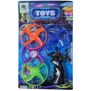 PIÃO ATIRA DISCO 5PÇS