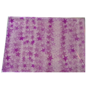 SACO METAL 15X20CM 50UN ESTRELA PINK