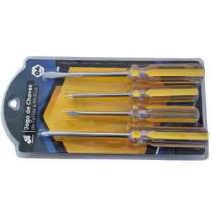FERRAMENTA CHAVE DE FENDA E PHILLIPS 4PÇS