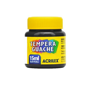 TINTA GUACHE 15ML C/12 PRETO 520