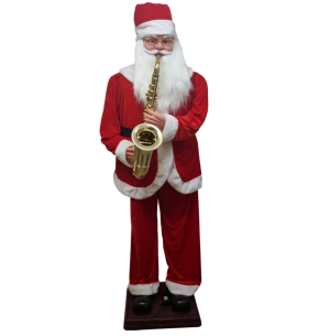  PAPAI NOEL 180CM MUSICAL MOVIMENTO SENSOR SAXOFONE
