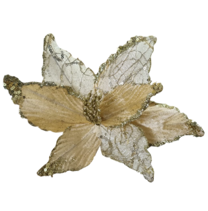 FLOR BICO DE PAPAGAIO GLITTER 24CM