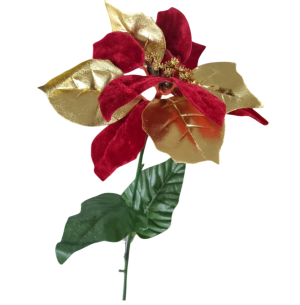 FLOR BICO DE PAPAGAIO VELUDO 65CM VM/DR