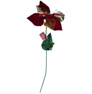 FLOR BICO DE PAPAGAIO VELUDO 65CM VM/DR