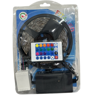 FITA LED 5M RGB 5050 CONTROLE