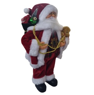  PAPAI NOEL 30CM URSO/SACO PRESENTE