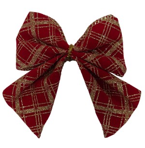  ENFEITE LAÇO 10CM 3UN VM LINHAS DR GLITTER