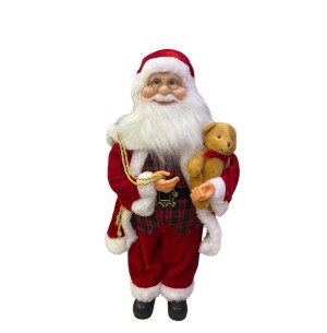 PAPAI NOEL LUXO C/ URSO 60CM