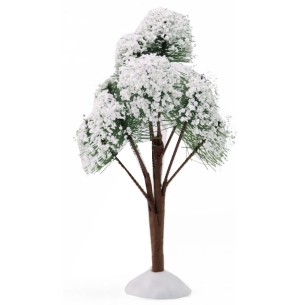 ÁRVORE MINI PINHEIRO DA MONTANHA 14CM FLOCADA 