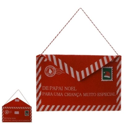 ENVELOPE CARTA PAPAI NOEL 20X13CM FELTRO