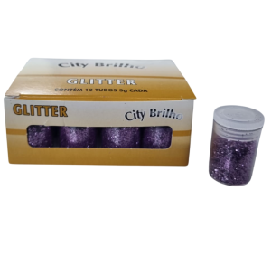 GLITTER 3GR LILÁS 12UN